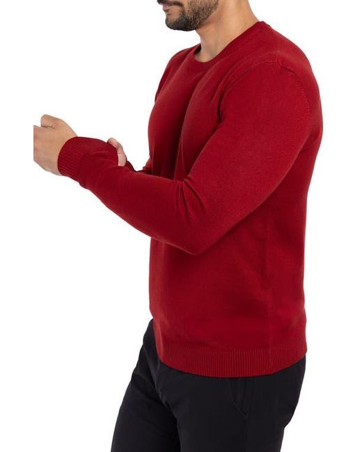 Xray Jeans Red Crewneck Viscose-Blend Knit Sweater for men