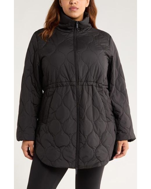 Zella Black Skyline Quilted Jacket