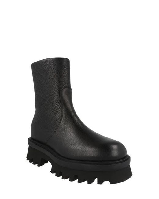 Ferragamo Black Klem Combat Boot