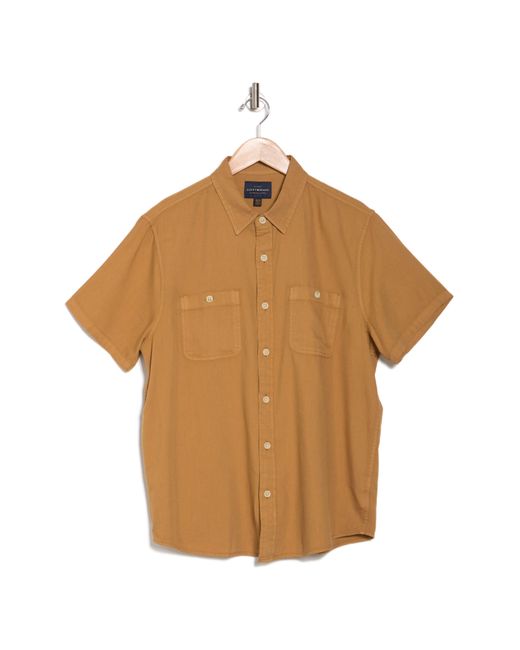 Lucky Brand Blue Mason Workwear Short Sleeve Button-up Shirt for men