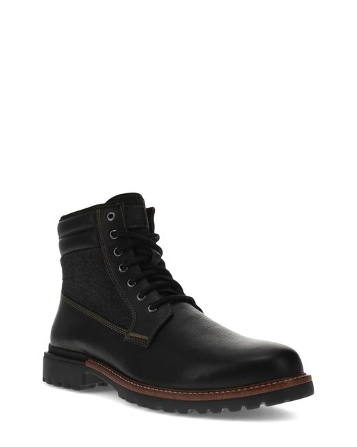 Levi's Black Cardiff Waterproof Leather Boot for men