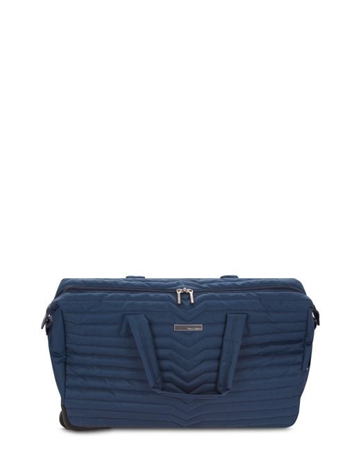 Vince Camuto Blue Avery Carry-on Duffle Bag