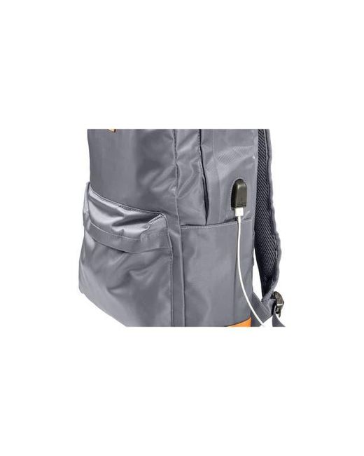 CHAMPS Gray Water Resistant Nylon Backpack for men