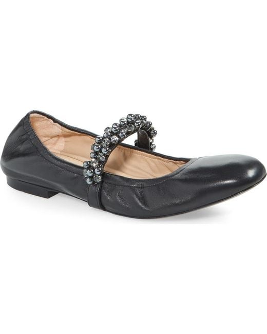 Stuart Weitzman Blue Poppy Mary Jane Ballet Flat