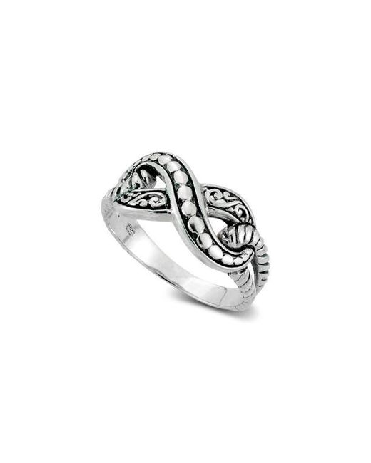 Samuel B. Metallic Sterling Infinity Ring