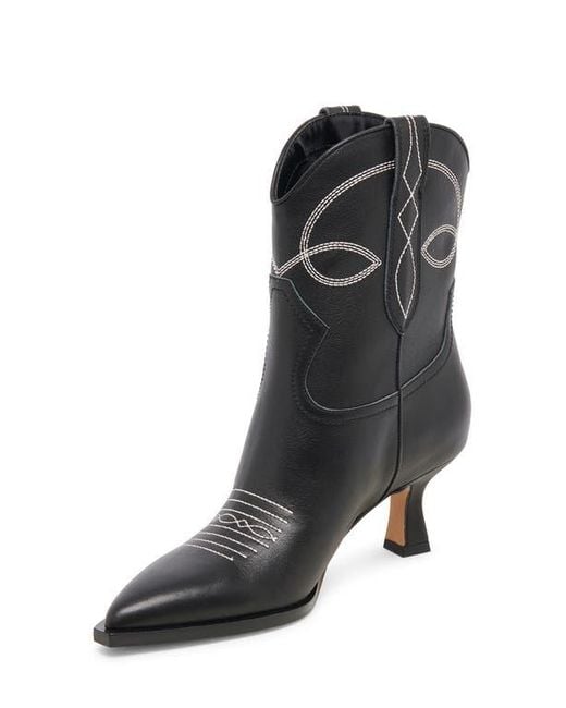 Dolce Vita Black Angel Pointed Toe Western Boot