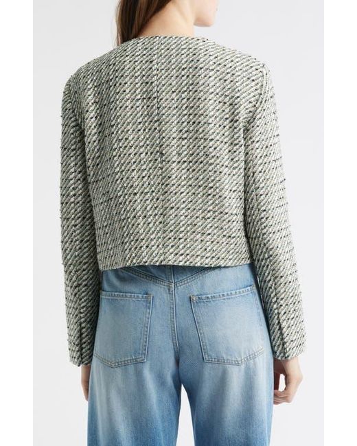 Boss Gray Tweed Crop Jacket