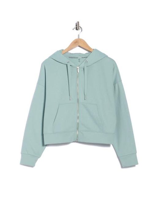 Calvin Klein Blue Zip Fleece Hoodie