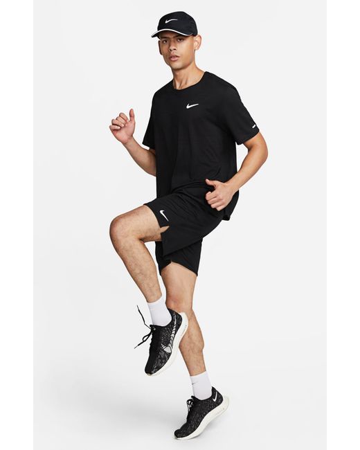 Nike Black Dri-fit 7-inch Brief Lined Versatile Shorts for men