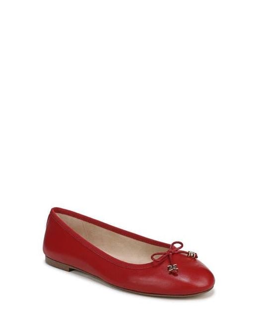 Sam Edelman Red Flora Ballet Flat