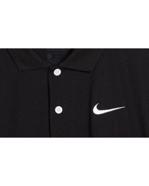 Nike Black Dri-fit Essential Solid Polo Shirt for men