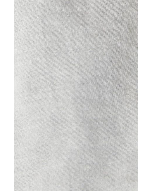 Farm Rio White Embroidered Short Sleeve Top