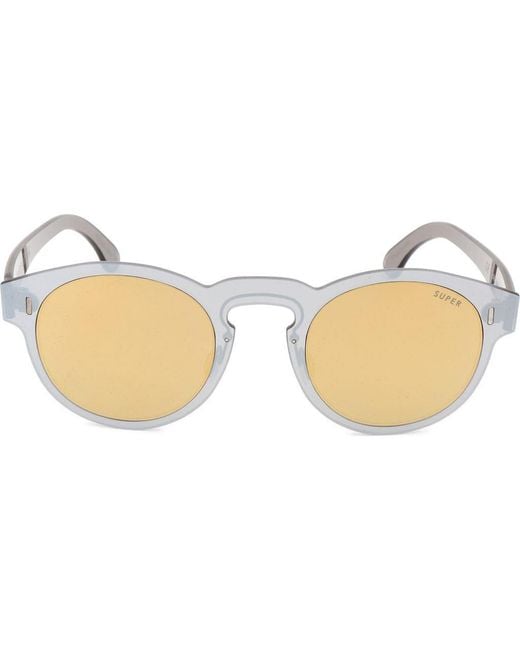 Retrosuperfuture Metallic 54Mm Round Sunglasses