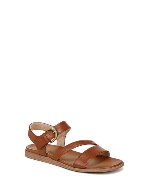 Naturalizer Brown Jayvee Faux Leather Ankle-Strap Sandals