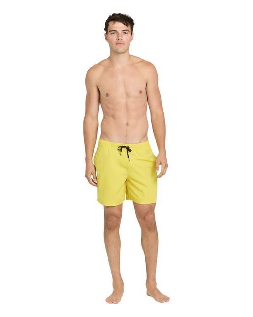Quiksilver Yellow Everyday Volley 15-Inch Swim Trunks for men