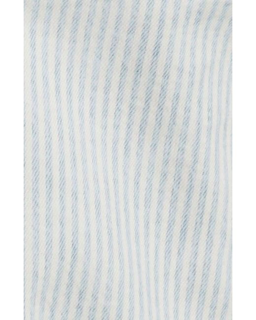 Lucky Brand Blue Stripe High Waist Wide Leg Jeans