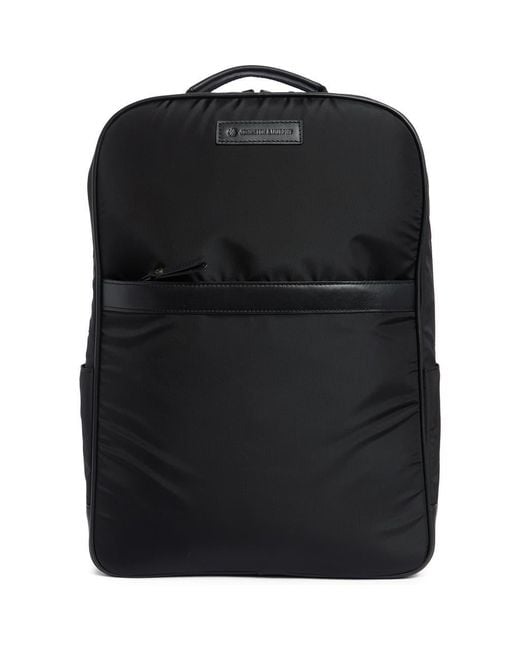 Johnston & Murphy Black Nylon Backpack for men