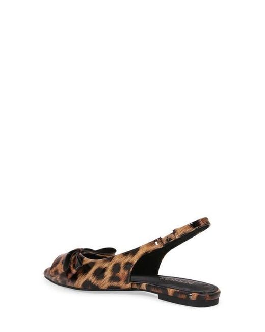 BERNESS Brown Bow Slingback Flat