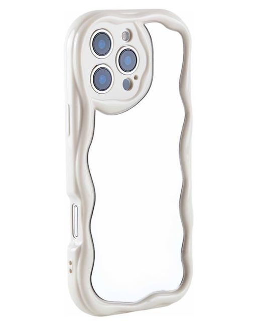 Auramma White Funky Mirror Iphone 16 Pro Case