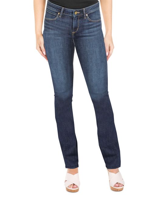 Articles Of Society Blue Kendra Mid Rise Baby Bootcut Jeans
