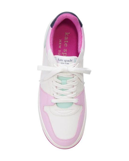 Kate Spade White Bolt Colorblock Sneaker