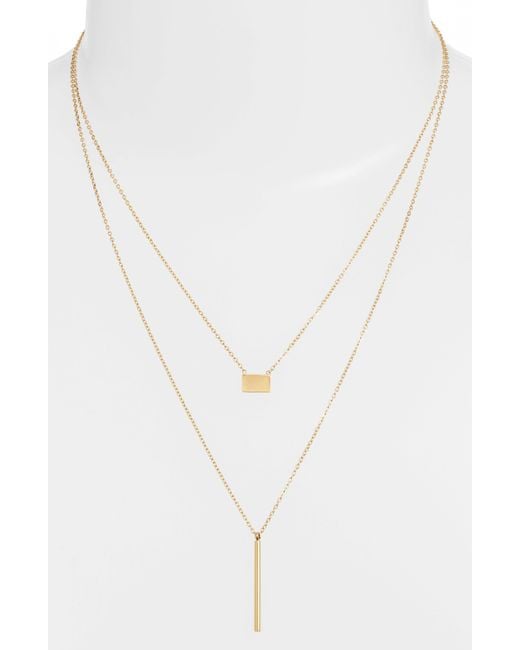 THE KNOTTY ONES Metallic Layered Necklace
