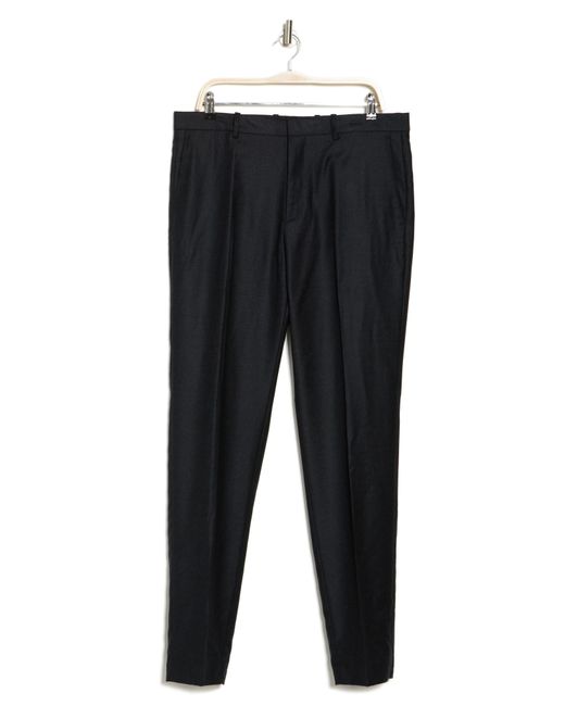 Theory Black Mayer Flannel Wool Dress Pants for men