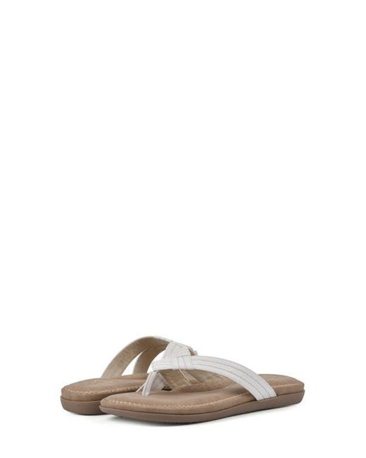 White Mountain Multicolor Fateful Flip Flop