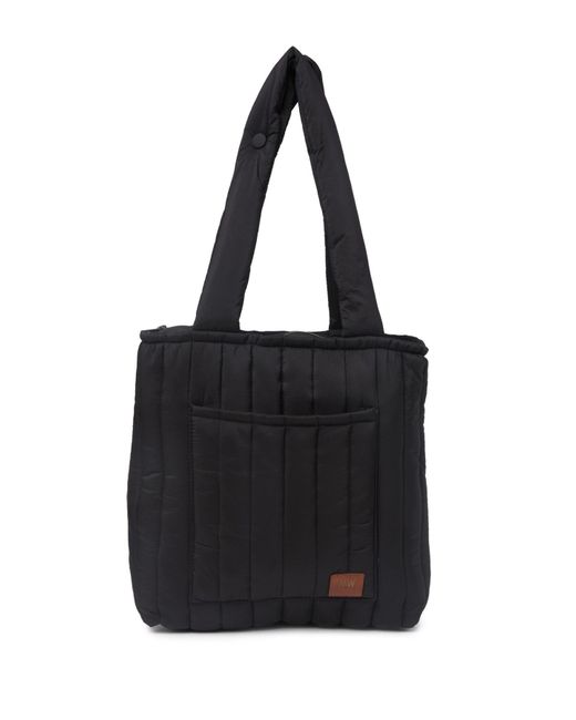 Most Wanted Usa Black Large Puffer Tote Bag