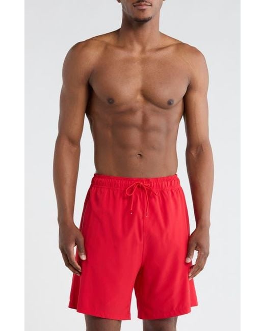 Champion Red Compression Swim Trunks for men