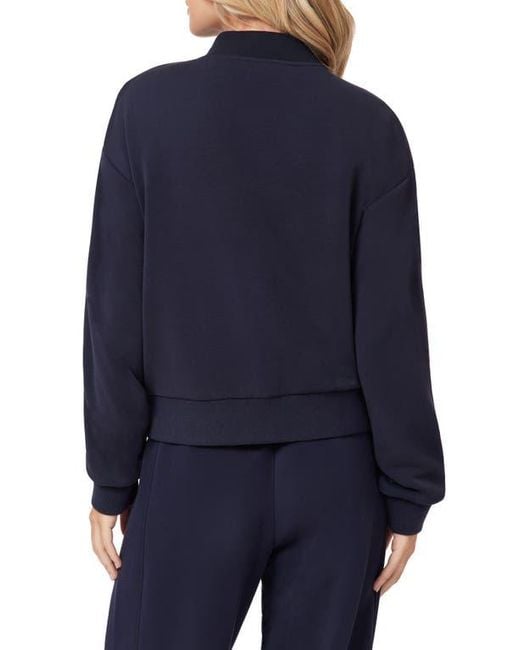 Scotch & Soda Blue Jersey Bomber Jacket