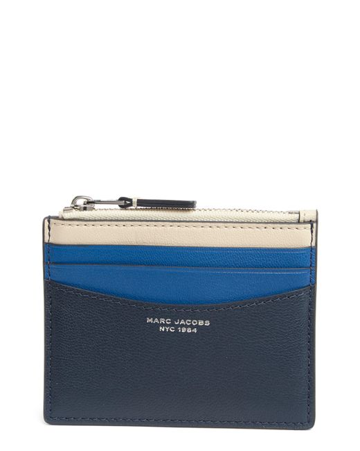 Marc Jacobs The Zip Leather Card Case in Blue Lyst
