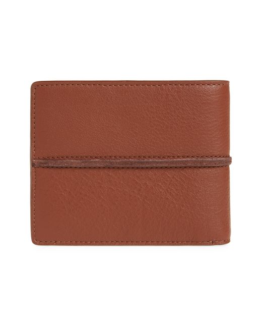 Cole Haan Brown Butted Seam Leather Passcase for men