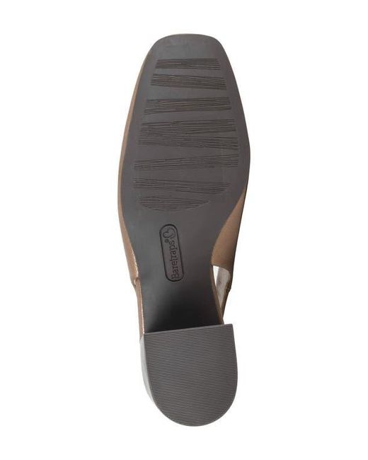 BareTraps Natural Ester Block Heel Slingback Pump