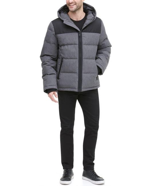 DKNY Gray Puffer Jacket for men
