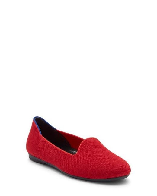 Rothy's Red Lounge Knit Flat