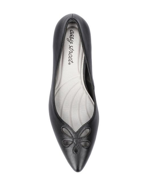 Easy Street Black Pat Pointed Toe Pump