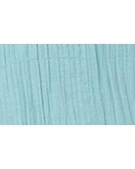 Roxy Blue Moonlight Shores Long Sleeve Babydoll Dress