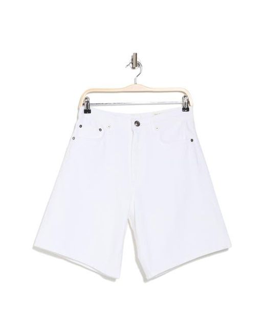 Rag & Bone White Mckenna Denim Bermuda Shorts