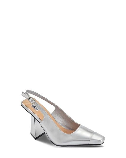 Ninety Union Metallic Jane Cap Toe Slingback Pump