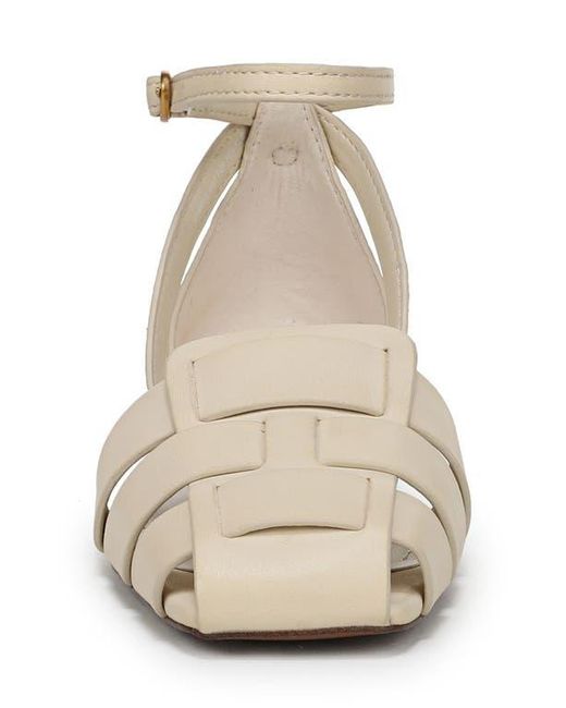 Franco Sarto White Taylon Fisherman Sandal