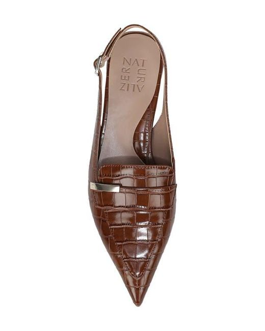 Naturalizer Brown Sloane Pointed Toe Slingback Pump