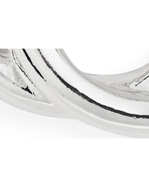 Leith Metallic Intertwined Drop Earrings
