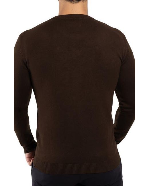 Xray Jeans Brown Crewneck Knit Pullover Sweater for men