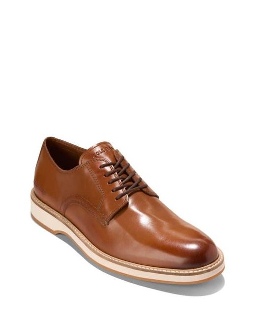 Cole Haan Brown Morse Grand 360 Plain Toe Derby for men