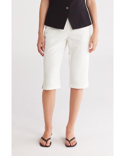 Gemma  Jane White Effortless Crop Straight Leg Pants