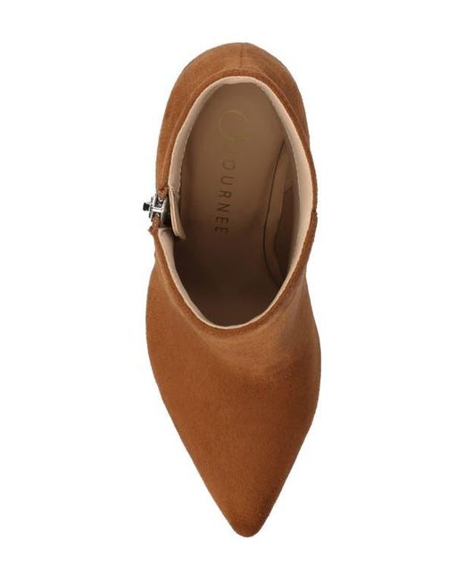 Journee Collection Brown Leyna Zip Boot