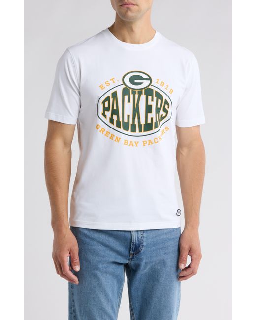 Boss White X Nfl Stretch Cotton Graphic T-shirt for men