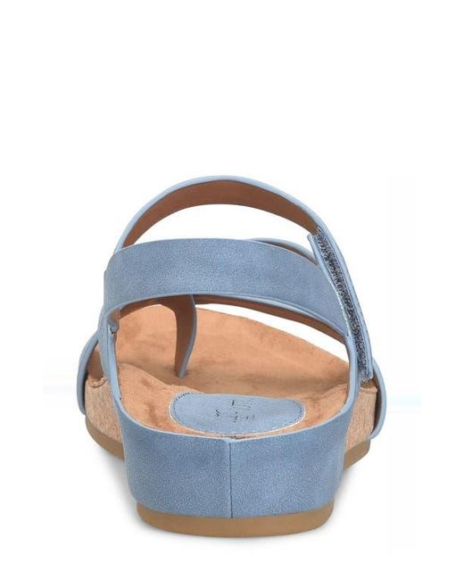 EuroSoft Blue Gianetta Slingback Platform Sandal