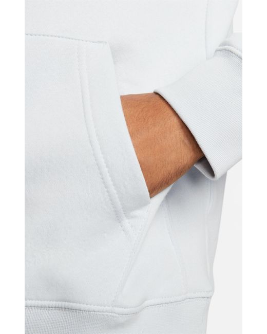 Nike White Sportswear Club Fleece Pullover Hoodie for men
